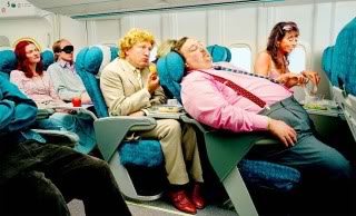 Reclining on Airplane