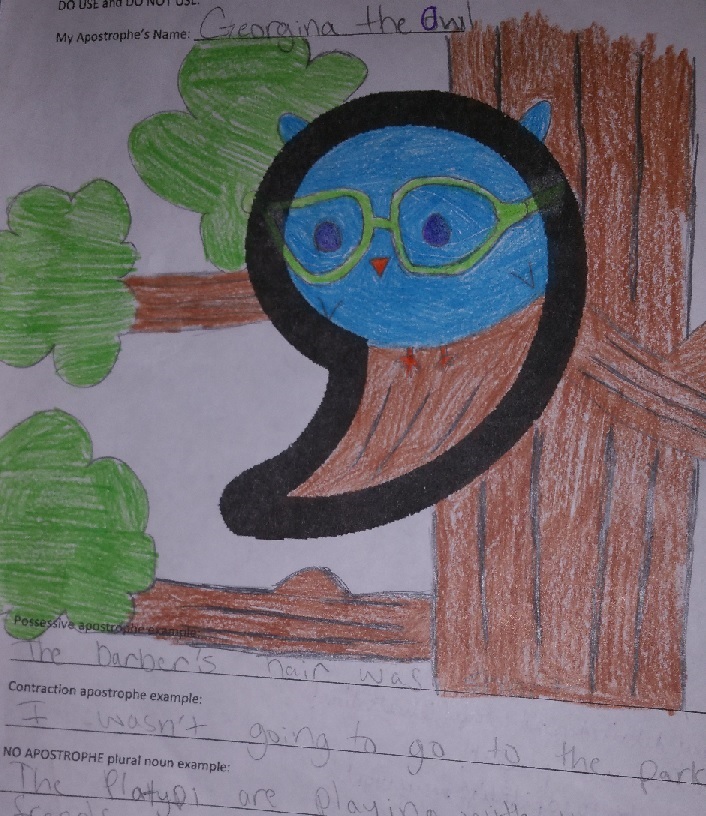 Georgina the Owl Apostrophe One