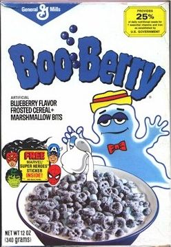 Boo Berry Cereal Box