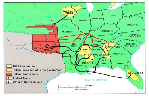 Indian Removal Map