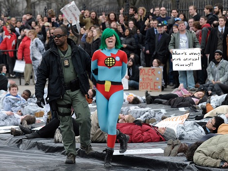 Protestor Arrested