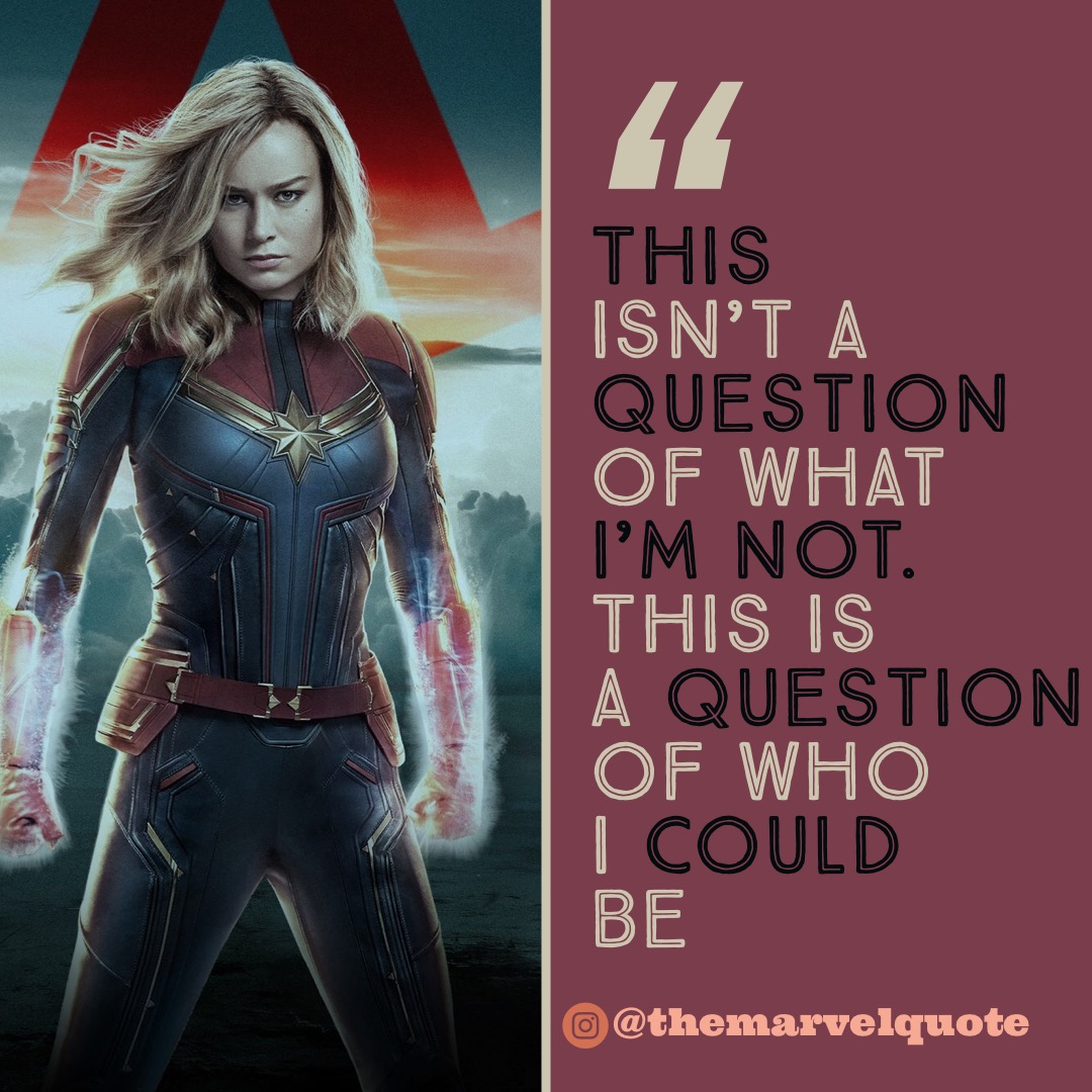 Captain Marvel Quote
