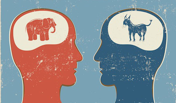 Dems vs Reps Brains