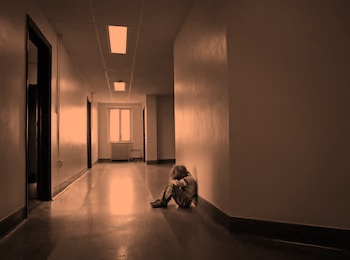 Kid Alone In The Hall