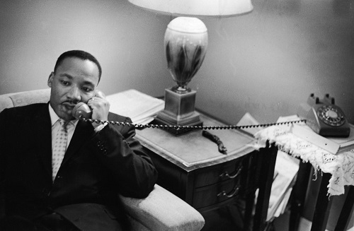 MLK on Phone