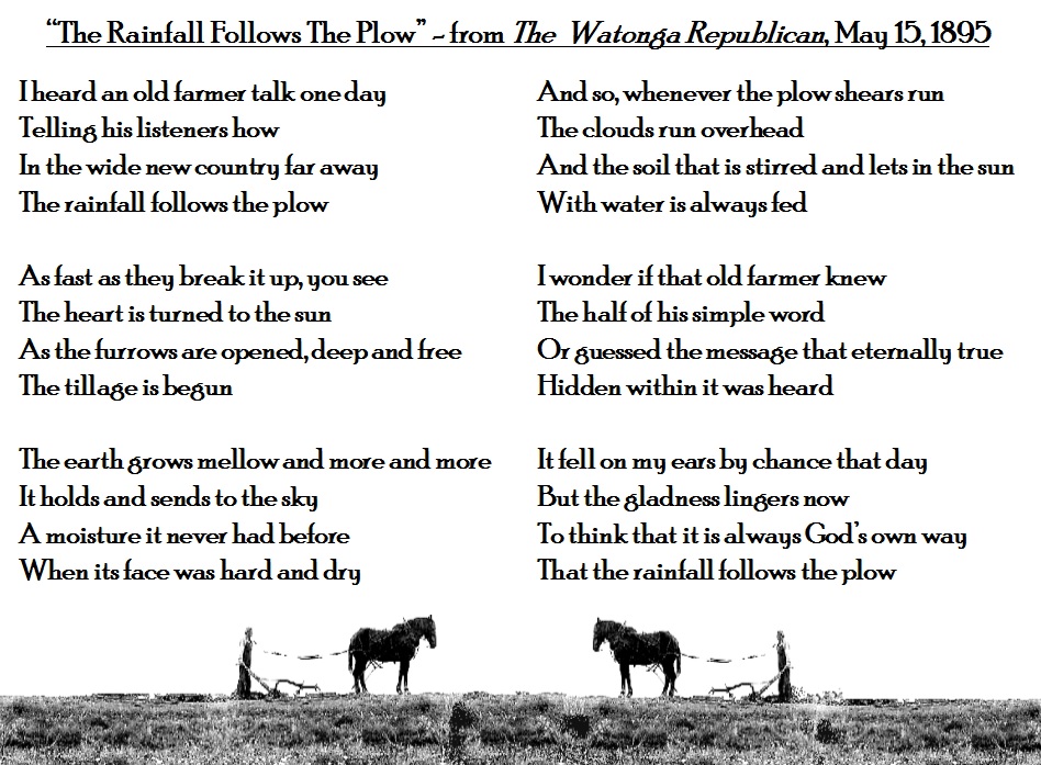 Rainfall Follows The Plow