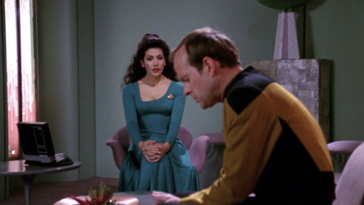 Troi and Barclay