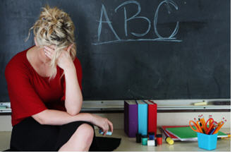 Stressed Teacher