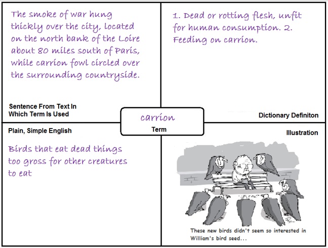 Vocab Square Carrion