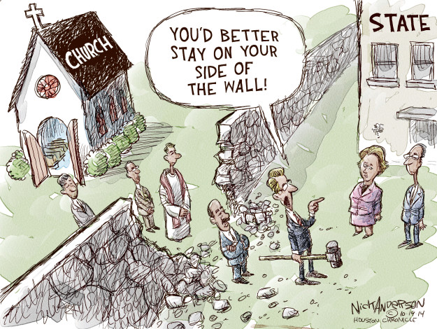 Wall of Separation Cartoon